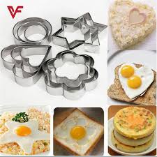 Cookies Pastry Fruit Cutters 12 Pcs Stainless Steel Cookie Cutter Heart Star Circle Flower Shaped Molds